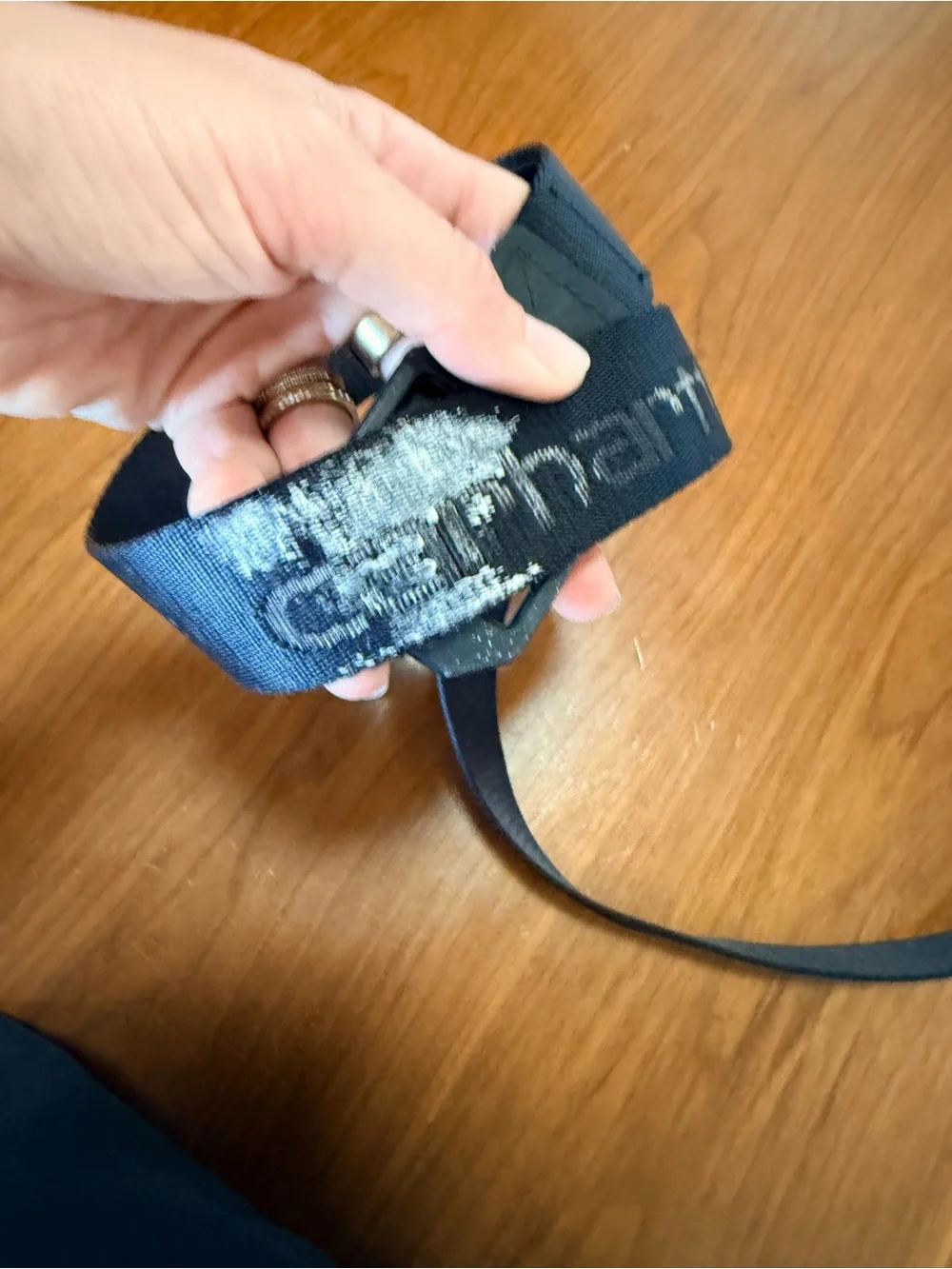 Carhartt Black Utility Webbing Belt - Heavy-Duty Work Belt Sz L